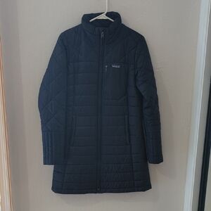 Patagonia Women's Navy Quilted Puffer Coat